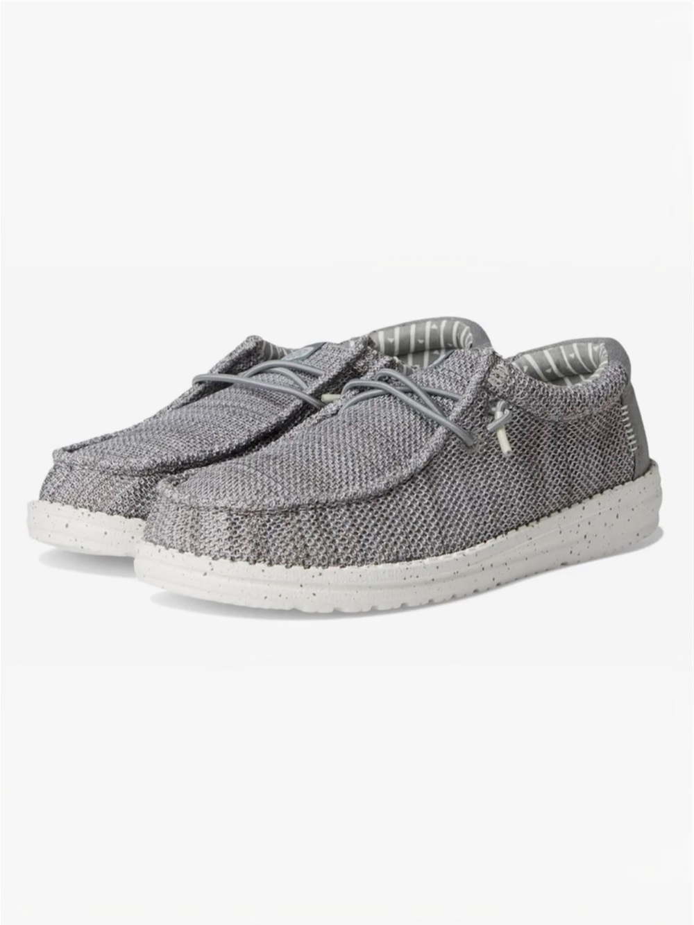 Hey Dude Wally Stretch Sox in Grey Size Youth 1 (J); EU 33-34
